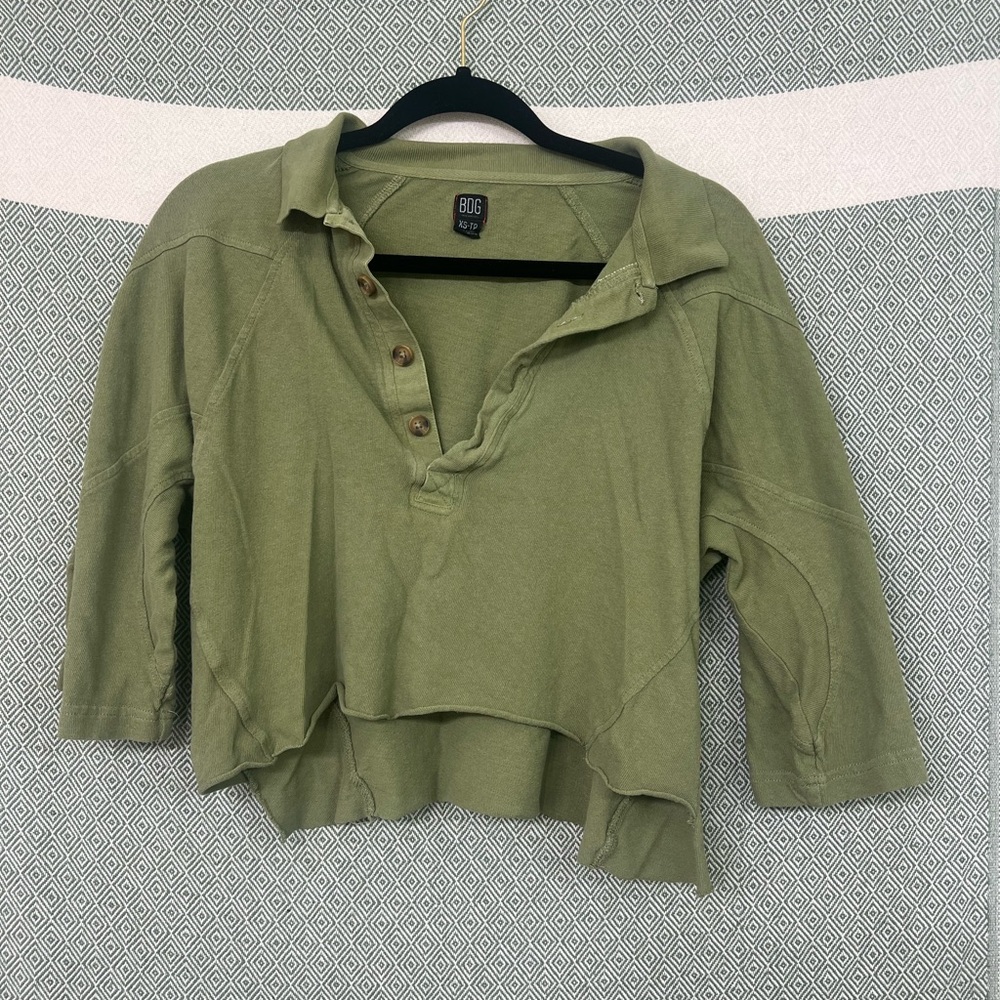 BDG Olive Green Crop Top